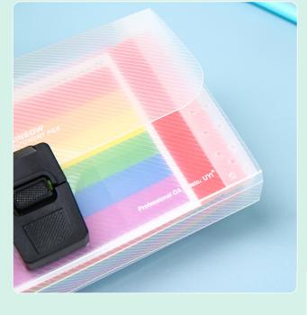 Großhandel B2B Mini Regenbogen A6 Sortierordner Mehrfach Sortiermappen Tasche
